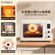 長(cháng)帝貓小易pro家用電烤箱風(fēng)爐平爐空氣炸42升大容量多功能炸烤一體 貓小易pro 冰川白 42L