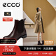 愛(ài)步（ECCO）牛皮低跟英倫風(fēng)切爾西靴 型塑25系列266503  棕色37