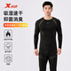 特步（XTEP）秋冬戶(hù)外跑步運動(dòng)套裝保暖內衣速干長(cháng)袖套裝新款籃球健身服套裝