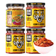 虎邦招牌牛肉辣醬210g*3+雞蛋醬200g下飯菜拌面拌面黃豆醬佐餐辣椒醬
