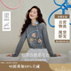 茵曼格雷系立體繡花毛衣2025秋女裝新款長袖內(nèi)搭上衣 貴族灰 M