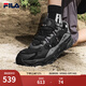 FILA 斐樂(lè )TREK滿(mǎn)天星老爹鞋男鞋新款休閑鞋時(shí)尚復古運動(dòng)鞋跑鞋 黑/南極灰-BD 41