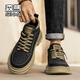森馬中幫馬丁靴2026春季新款男士運動(dòng)板鞋工裝靴厚底耐磨防滑休閑男鞋 黑色 43