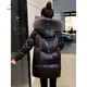 clotho Rennie品牌女裝羽絨服女2025冬季新款韓版大毛領(lǐng)小個(gè)子加厚時(shí)尚寬松外套 黑色 M