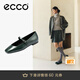愛(ài)步（ECCO）芭蕾舞鞋女 25年新款百搭方頭淺口單鞋瑪麗珍女鞋 舞悅234343 藻綠色23434301592 37