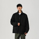 Foss Phil 夾克男士秋季新款美式復古工裝簡(jiǎn)約百搭外套休閑帥氣上衣服 YFSJ-2524黑色 XL