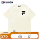 FILA FUSION斐樂(lè )潮牌情侶短袖街頭寬松純棉短袖T恤男女短T