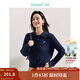 茵曼（INMAN） 毛衣女POLO領(lǐng)秋冬套頭針織衫通勤長(cháng)袖毛衣 寶藍色 M