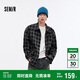 森馬（Semir）森柔牛仔|夾克男裝設計感格子牛仔外套寬松秋季上衣103524108103