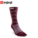 injinji羊毛五指襪長(cháng)筒美利奴羊毛襪男女加厚滑雪戶(hù)外徒步登山保暖秋冬季 石榴石-限定 M(40.5-44)