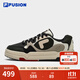 斐樂(lè )（FILA） FUSION斐樂(lè )潮牌BANK DX男鞋場(chǎng)下滑板鞋新款時(shí)尚厚底鞋 豆腐白/黑-TB 41