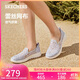 斯凱奇（Skechers）單鞋女鞋秋季蕾絲網(wǎng)面涼鞋軟底健步鞋平底百搭休閑鞋896020