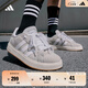 adidas「面包鞋」GRAND COURT BASE 00s休閑低幫板鞋男女阿迪達斯   淺灰/白色/樹(shù)脂黃   40