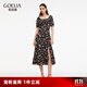 歌莉婭真絲連衣裙2025新款度假法式高智桑蠶絲碎花裙1E7L4K90A 7CD盛夜花園印花 S
