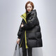 SUSTYLE國際一線(xiàn)品牌羽絨服女2025年秋冬新款中長(cháng)款時(shí)尚休閑加厚寬松外套 黑色 M  建議110-130斤