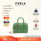 芙拉（FURLA）【同價(jià)11.11】CANDY女士迷你鏈條包波士頓包果凍包手提包斜挎包 綠色