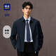 HLA海瀾之家?jiàn)A克男輕商務(wù)領(lǐng)昂翻領(lǐng)挺括外套男25秋季 藏青78 HWJAW3J050A L 175/92A 推薦137~150斤