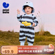 迷你巴拉（minibala）外出連體衣男女童寶寶長(cháng)袖秋冬加絨2024新款