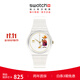 斯沃琪（Swatch）瑞士手表 女王的慶典 生日禮物變色石英腕表GZ711