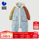 迷你巴拉兒童連體羽絨服男女童厚款保暖連帽防風(fēng)保暖羽絨外套【防水透濕】 海鹽檸檬10808 -輕暖【云羽絨】 90 -充絨量64.3g