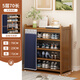 美圣美鞋柜簡(jiǎn)易多層鞋架門(mén)口入戶(hù)柜防塵玄關(guān)柜大容量收納現代柜子門(mén)廳柜 蔚藍款-五層70長(cháng)【透氣防塵】