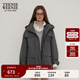 Teenie Weenie小熊女裝簡(jiǎn)約風(fēng)秋季三合一兩件套寬松中長(cháng)款夾克外套 深灰色 S (160)