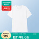 全棉時(shí)代男士舒適彈力簡(jiǎn)約涼感打底短袖T恤背心純棉 白色T恤款 175/L