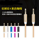 公對母3.5mm音頻線(xiàn)aux車(chē)載音箱耳機延長(cháng)線(xiàn)電腦手機連接加長(cháng)線(xiàn) 公對公音頻線(xiàn)=編織線(xiàn)顏色隨機1米