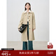 自巧小個(gè)子POLO領(lǐng)韓版風(fēng)衣女中長(zhǎng)款2024早秋新款英倫風(fēng)衣大衣外套 淺卡其【單排扣闊版】 XS (2碼)