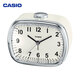 卡西歐（CASIO） 卡西歐CASIO臥室小綠表貪睡夜燈時(shí)尚日式簡(jiǎn)約學(xué)生床頭打鈴鬧鐘TQ-159 白色TQ-159-7PF