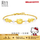 周生生HelloKitty蝴蝶結珍珠黃金手鏈足金三麗鷗手飾94782B定價(jià) 18厘米