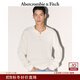 Abercrombie & Fitch男裝25秋冬新款美式百搭棉質(zhì)華夫格亨利領(lǐng)針織長(cháng)袖T恤124-5647 白色 L (180/108A)
