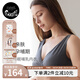 nest designs哺乳內衣前開(kāi)扣內衣孕期產(chǎn)后背心式無(wú)鋼圈孕婦內衣 交叉款-炭筆灰【升級純棉內里】 L碼（適用下胸圍77-82cm）