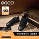 愛(ài)步（ECCO）男鞋 休閑板鞋男鞋百搭系帶潮流低幫鞋子 街頭輕巧521304 HL 黑色52130451052 42