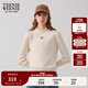 Teenie Weenie小熊女裝冬裝簡(jiǎn)約休閑時(shí)尚中領(lǐng)毛衣貼身打底衫針織衫 乳白色 S 160