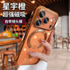 五鼠 FIVEMICE適用蘋果17promax手機(jī)殼iphone17pro新款磁吸透明硅膠外殼輕奢高級(jí)感17帶鏡頭膜全包防摔保護(hù)套女 【星宇橙】晶透磁吸_帶鏡頭膜_久用不黃 iPhone 17 Pro