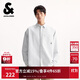 杰克·瓊斯（JACK&JONES） 男裝襯衫時(shí)尚百搭簡(jiǎn)約舒適全棉條紋刺繡寬松翻領(lǐng)上衣2253O3012