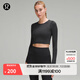 lululemon丨Ebb to Street 女士運動(dòng)長(cháng)袖 T 恤 LW3DZNS 黑色 XS /4