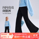 ASK JUNIOR【燙鉆】?jì)和澴?5冬季中大童燈芯絨長(cháng)褲女童喇叭褲保暖休閑褲 黑色 140