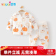 優(yōu)奇嬰兒套裝秋冬季夾棉保暖新生幼兒衣服分體兩件套寶寶薄棉家居套裝