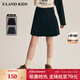 E·LAND KIDS衣戀早春新品女童復(fù)古學(xué)院風(fēng)百褶半身短裙 Navy藏青色/59 165 cm