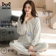 貓人純棉【25年新品】甜美睡衣女春秋長(cháng)袖公主風(fēng)休閑全棉家居服套裝