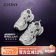 卓詩(shī)尼銀色老爹鞋女款2025夏季輕便厚底增高運動(dòng)鞋超火透氣休閑鞋 銀 39