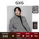 GXG男裝 小香風(fēng)夾克潮流工裝夾克寬松夾克外套  24春 白色 180/XL