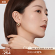 白嵐方塊耳釘女S925銀耳飾時(shí)尚大氣設計感輕奢氣質(zhì)優(yōu)雅生日禮物送老婆 【S925銀】金色