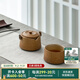 萬(wàn)仟堂（Edenus）快客杯 高檔茶具禮物粗陶懶人功夫一壺一杯帶蓋送禮君子之交 A 【黃砂釉+黑鐵釉】