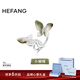 HEFANG何方珠寶蝴蝶花園戒指優(yōu)雅尾戒輕奢高級感生日禮物送女友 橄欖綠