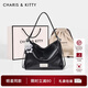 CharisKitty小c&k多功能托特包包女式2025新款大容量單肩斜挎包女雙肩包Black黑色【節日禮袋代寫(xiě)賀卡】