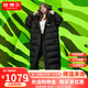 坦博爾【大師聯(lián)名】冬季新款羽絨服女長(cháng)款加厚保暖潮流外套TB235830 黑色 M 165/88A
