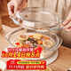 格娜斯雙耳透明耐熱玻璃碗大號帶蓋微波爐專(zhuān)用碗湯碗面碗沙拉碗烤箱碗2L